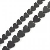 Non Magnetic Hematite Bead, Heart,Customized, more size for choice, Hole:Approx 1mm, Length:Approx 15.7 Inch, Sold By Strand